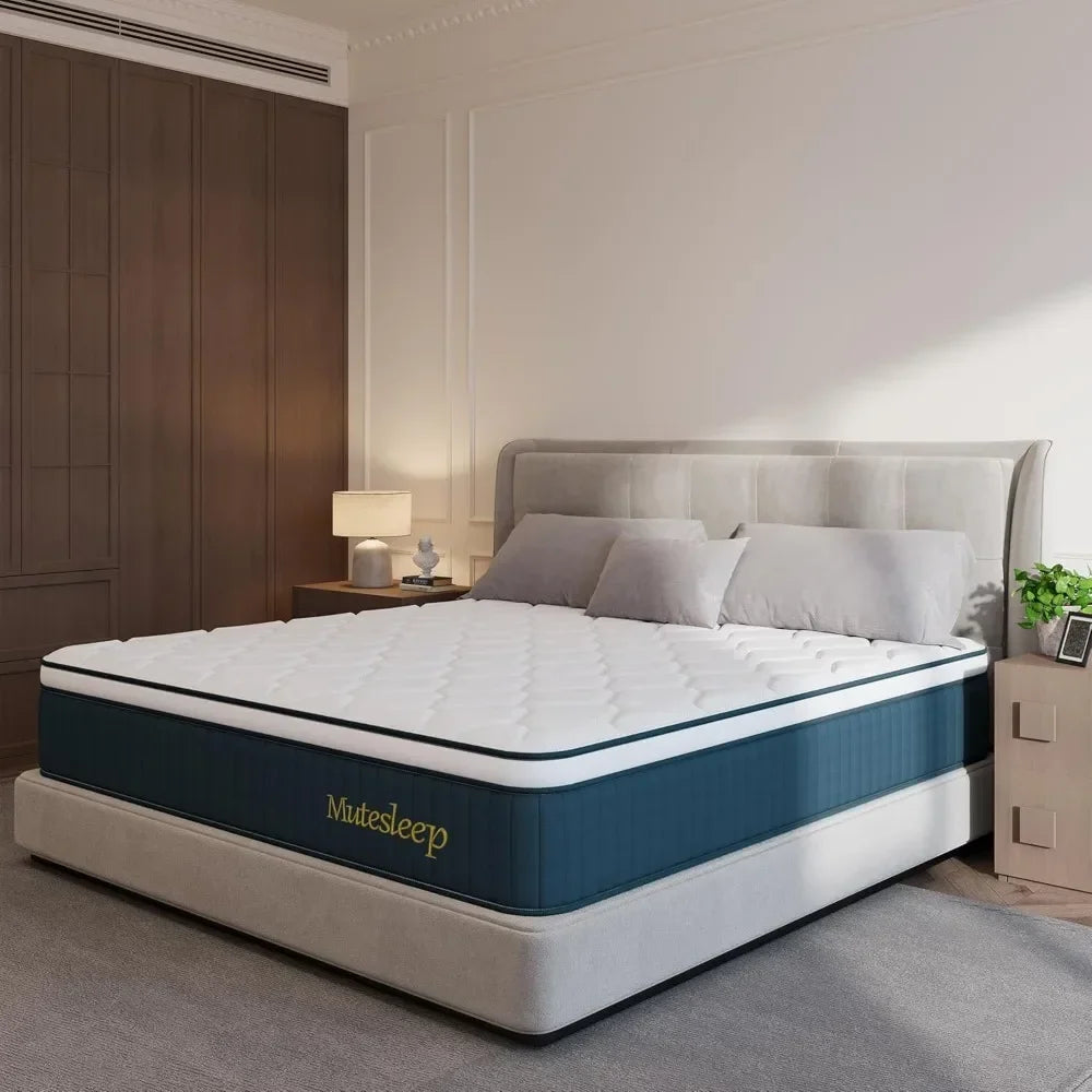 14 Inch Size Mattresses in a Box, Hybrid Memory Foam, Pocket Spring, Edge Support, Medium Firm, Motion Isolation Customized